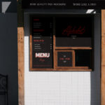 Front View of Restaurant Facade Mockup