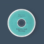 Front View of Ribbon Roll Mockup