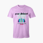Front View of Round Neck T-Shirt Mockup
