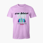 Front View of Round Neck T-Shirt Mockup