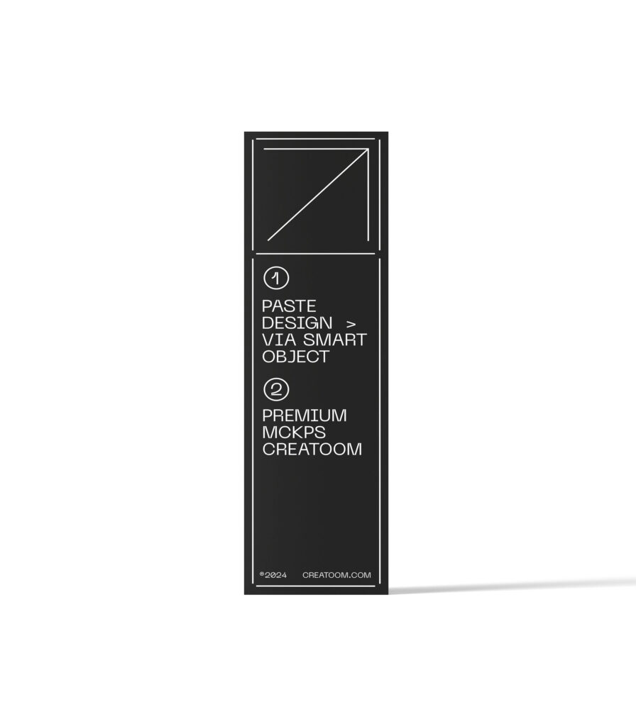 Front View of Signboard Display Poster Mockup