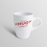 Front View of Simple Coffee Mug Mockup
