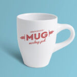 Front View of Simple Coffee Mug Mockup
