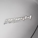 Front View of Simple Metal Engraved Logo Mockup