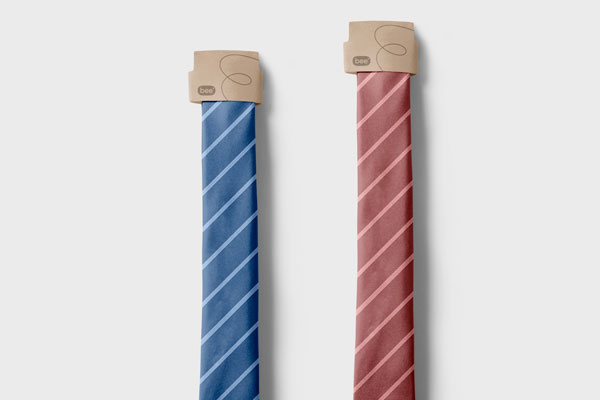 Front View of Simple Tie Mockup