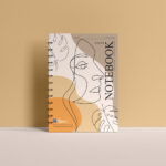 Front View of Spiral A4 Notebook Mockup