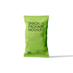 Front View of Stand Snack Bar Mockup
