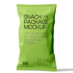 Front View of Stand Snack Bar Mockup