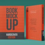 Front View of Standing Book Mockup