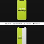 Front View of Standing iPhone Mockup