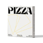 Front View of Standing Pizza Box Mockup