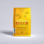Front View of Standing Pouch Packaging Mockup