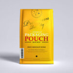 Front View of Standing Pouch Packaging Mockup