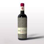 Front View of Standing Wine Bottle Mockup