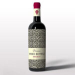 Front View of Standing Wine Bottle Mockup