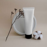 Front View of Trendy Cosmetic Plastic Tube Mockup