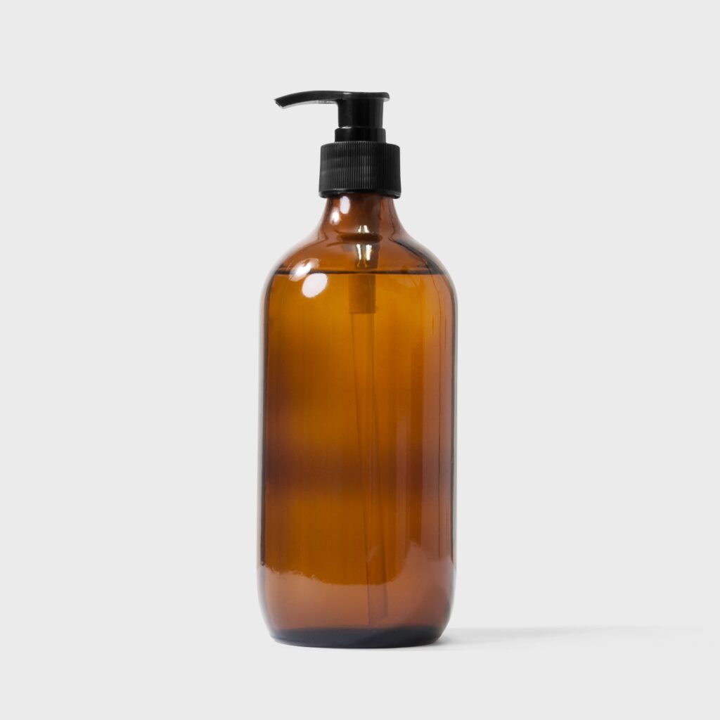 Front View of Two Dispenser Bottles Mockup