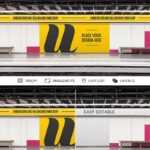 Front View of Underground Billboard Mockup