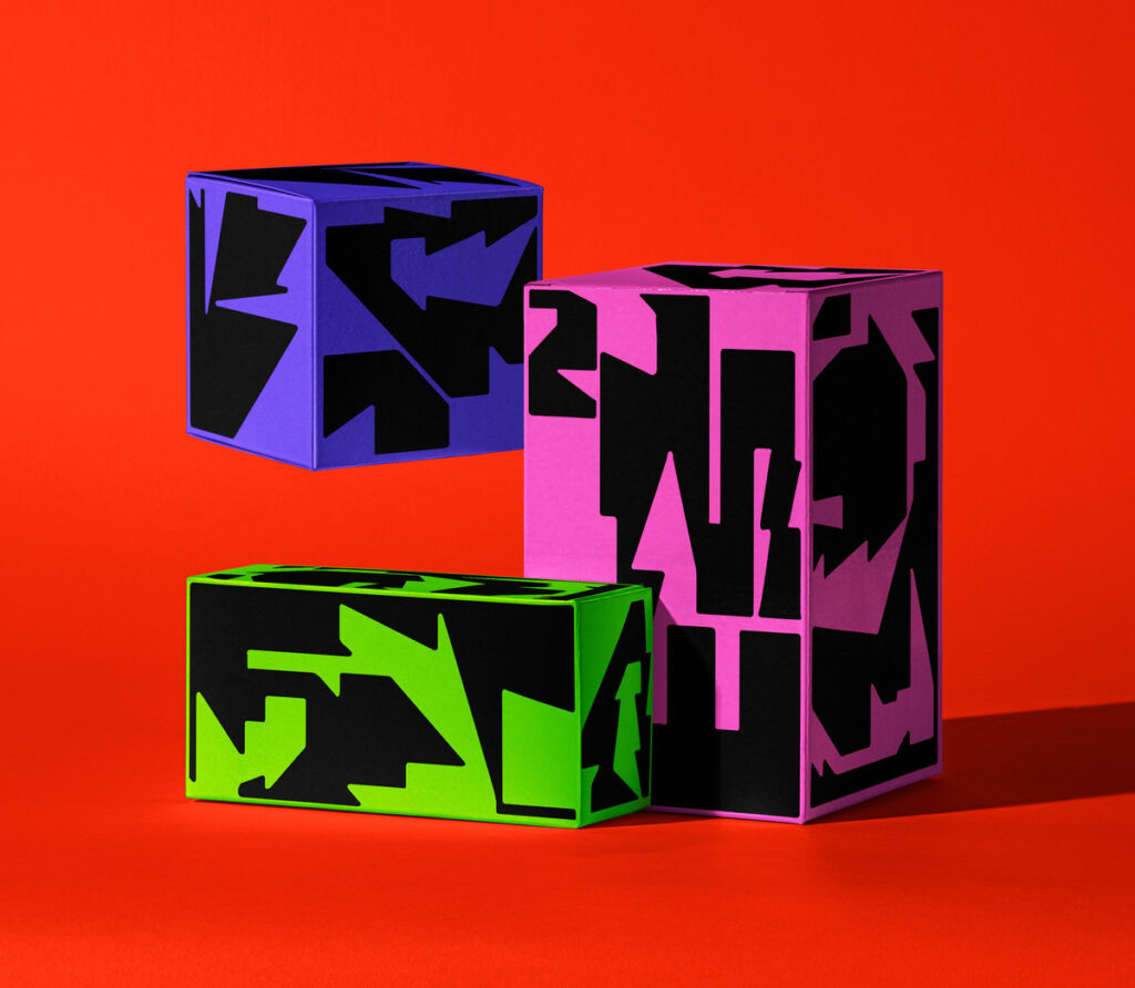 Front View of Various Packaging Brand Boxes Mockup Set