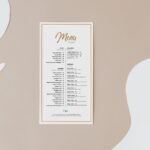Front View of Vertical Paper Menu Mockup