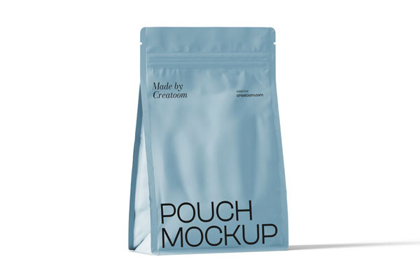 Front View of Zipper Pouch Mockup