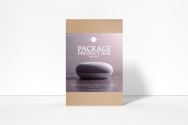 Front View Package Box Mockup