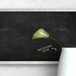 Front View Small Chalkboard Mockup