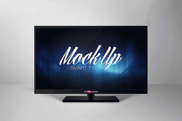 Front View Smart TV Mockup