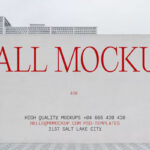 Front View Wall Mockup