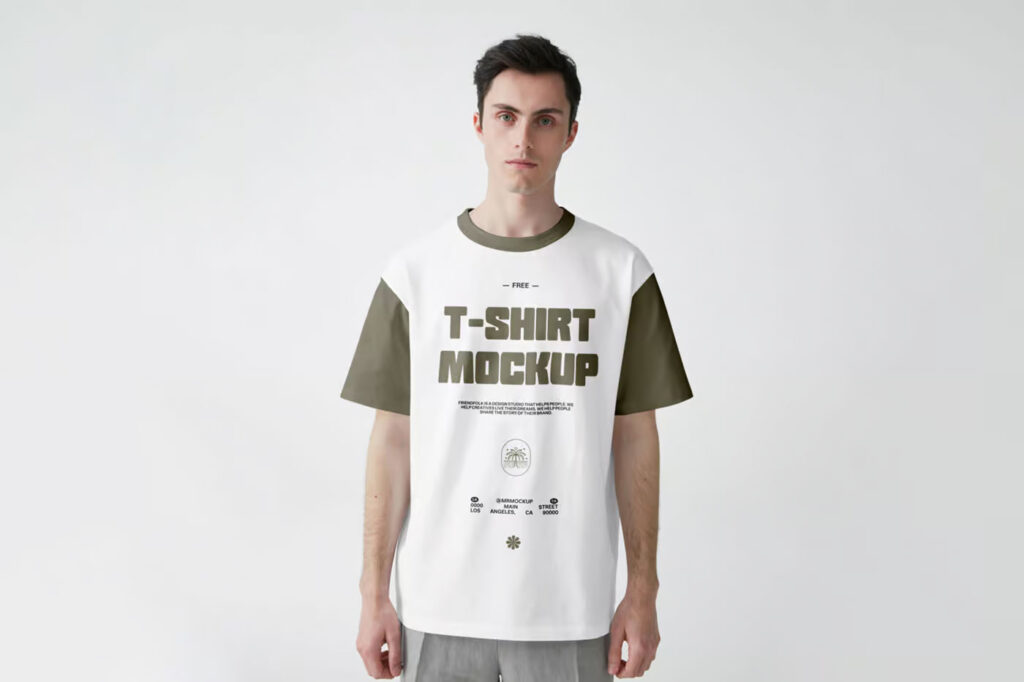 Front View White T-Shirt Mockup