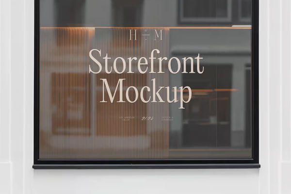 Front View Window Mockup