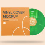 Front Vision of Vinyl Cover Mockup