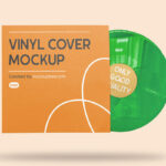 Front Vision of Vinyl Cover Mockup