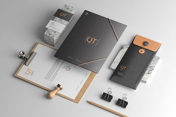 Full Pack of a Creative Stationery Scene Mockup