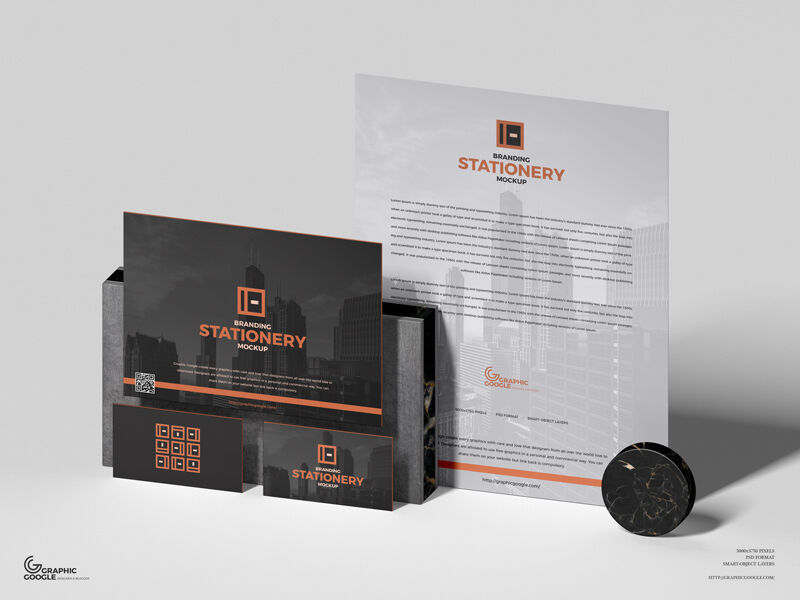 Full Pack of a Modern Branding Stationery Mockup