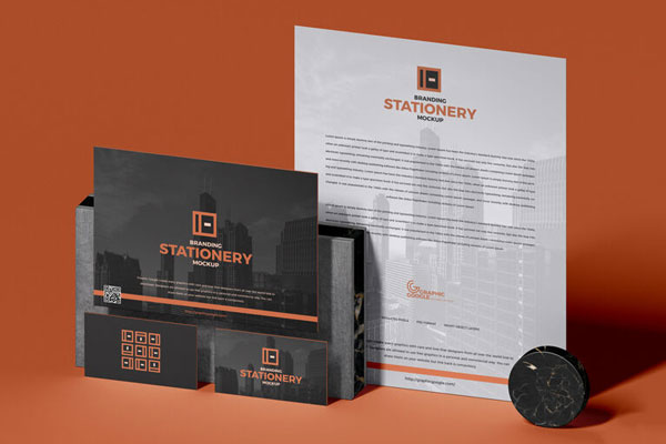 Full Pack of a Modern Branding Stationery Mockup