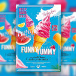 Funny Yummy Party Flyer Template