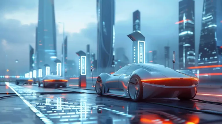 Futuristic Charging Station ai prompt preview