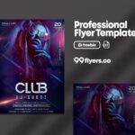 Futuristic Club Event Flyer Template