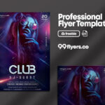 Futuristic Club Event Flyer Template