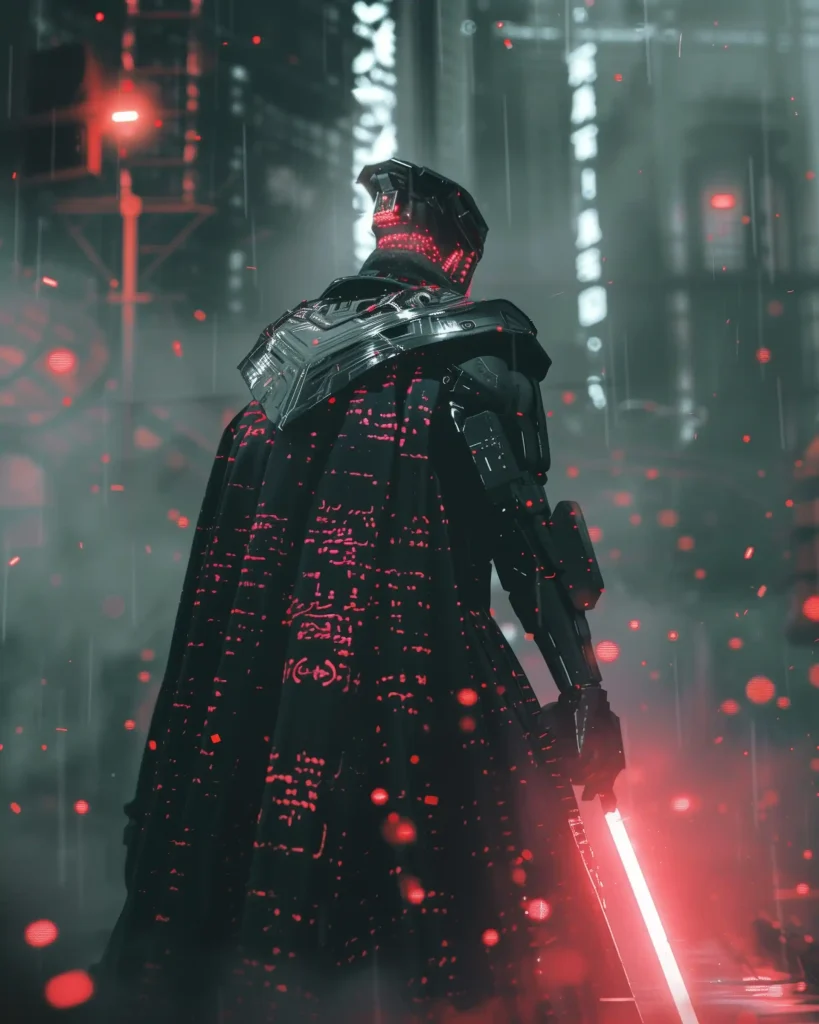 Futuristic Conqueror in City