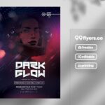 Futuristic Dark Theme Nightclub Flyer Template