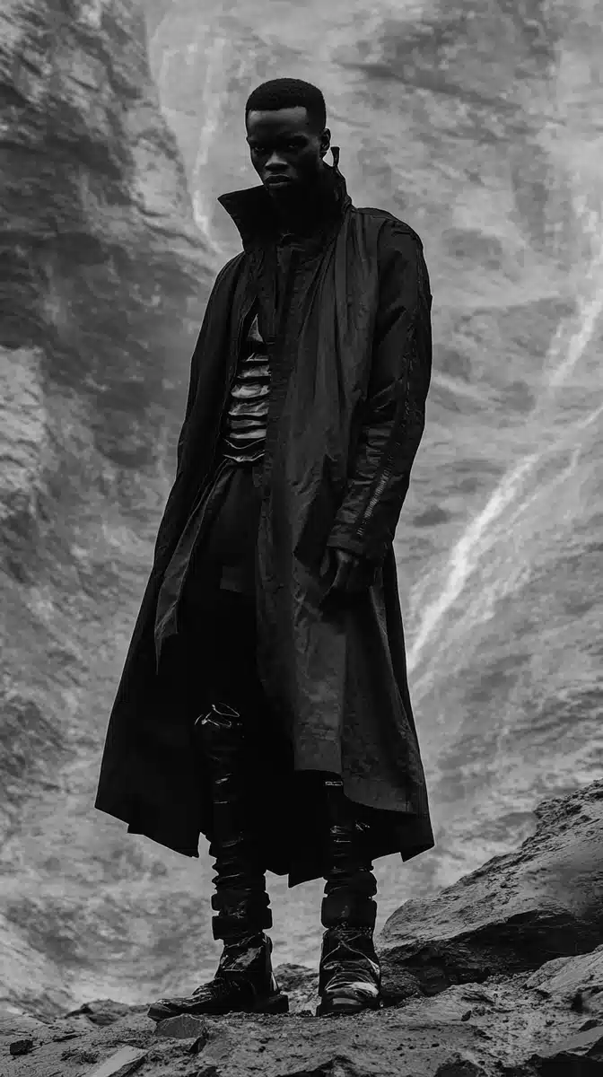 Futuristic Man in Jacket