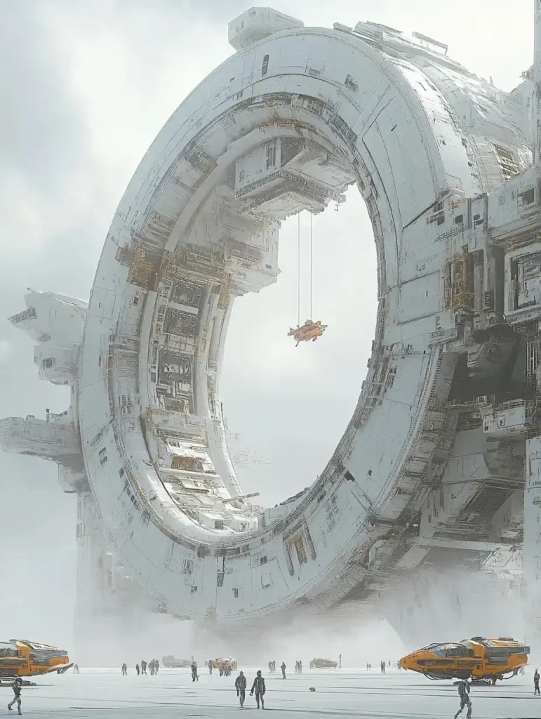 Futuristic Space Station Concept