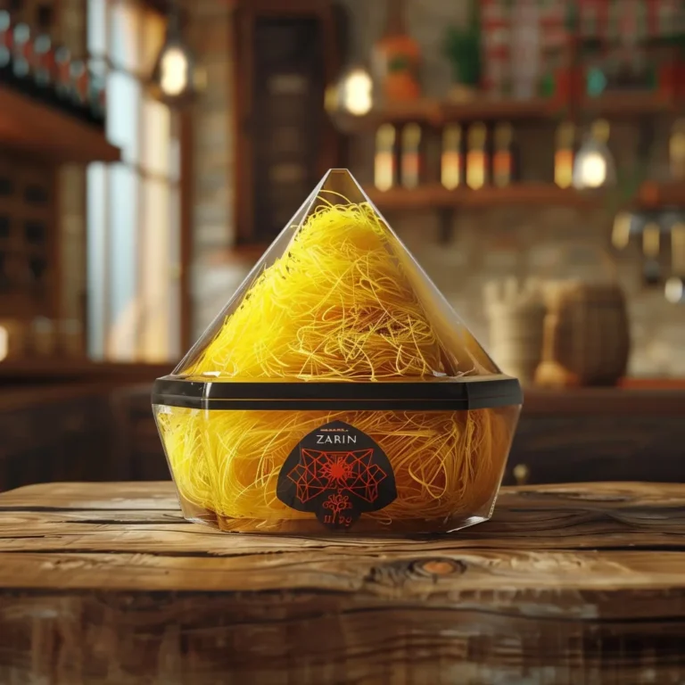 Futuristic ZARIN Kunafa Display ai prompt preview
