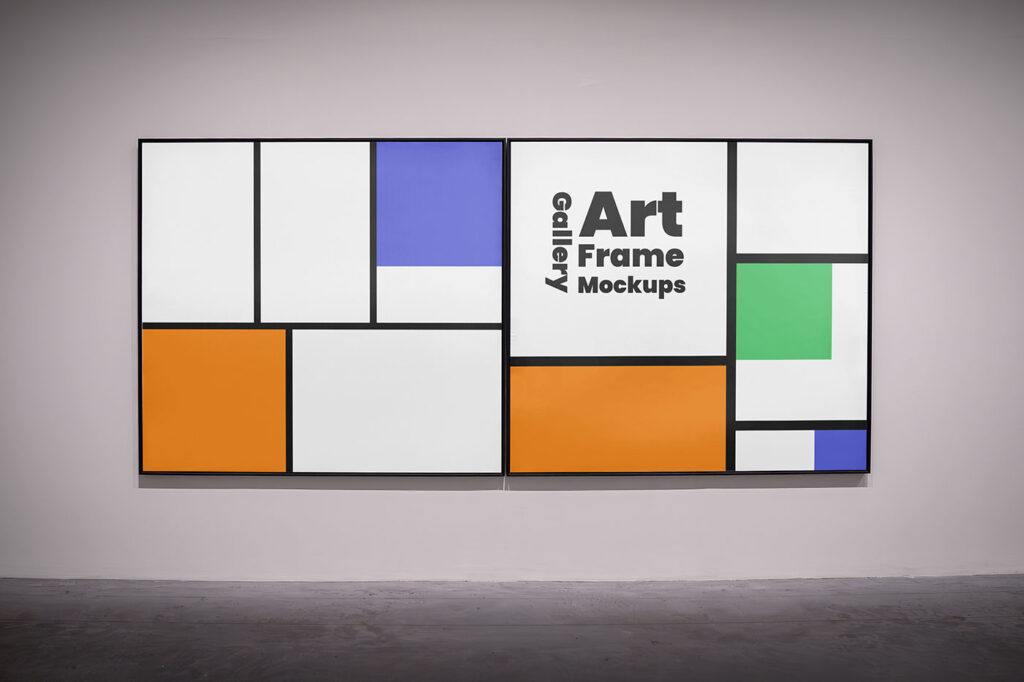 Gallery Frame Front View Mockups