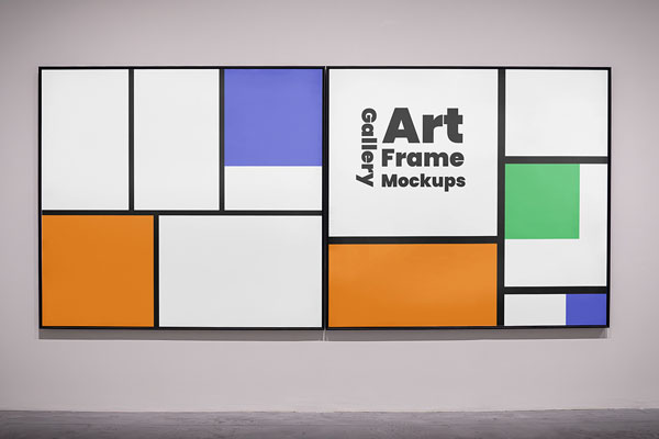 Gallery Frame Front View Mockups