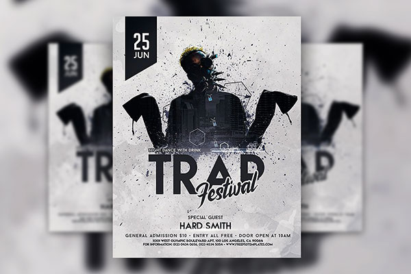Gang Hip Hop Trap Festival Flyer Template