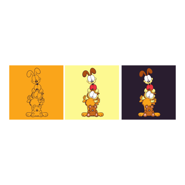 garfield odie puky