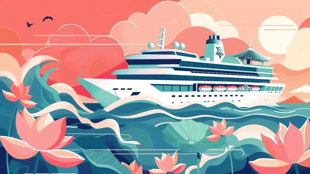 Geometric Lotus Cruise Ship